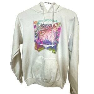 High End Vitriol Controlled Butterfly White Women’s S Hoodie MINTY